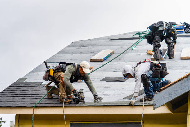 Professional Metal Roofing technician working in Larkspur, CA